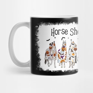 Horse Sheet Horse Ghost Halloween Funny Saying Men Women Mug